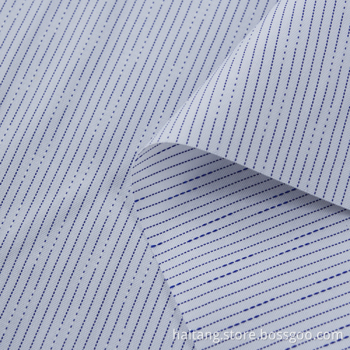 Strip Bamboo Fabric Polyester Fabric Worker's Shirt Textile